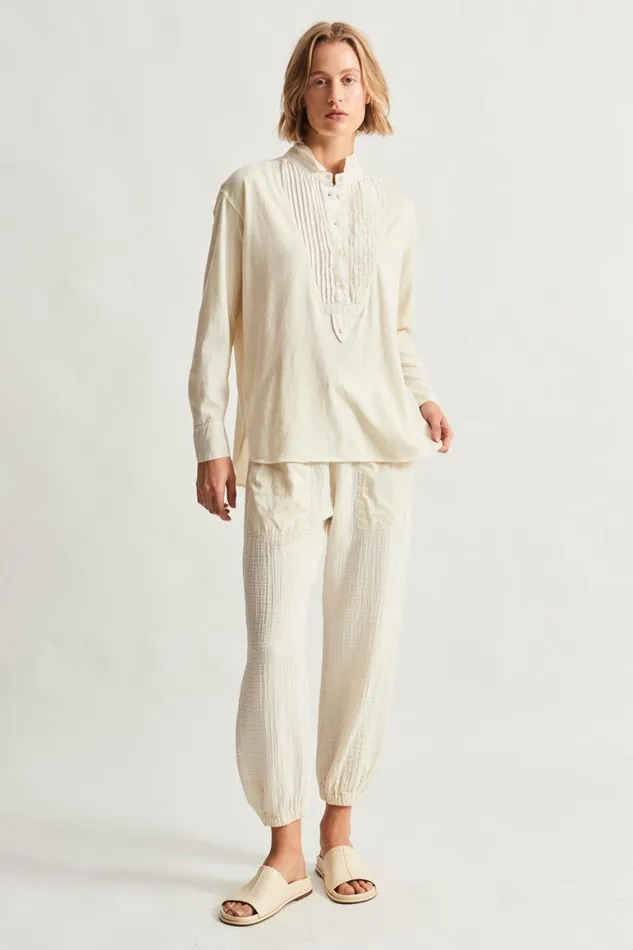 Women Dirty White Igbo Top Raquel Allegra Tops