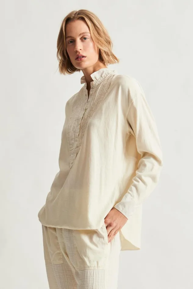 Women Dirty White Igbo Top Raquel Allegra Tops