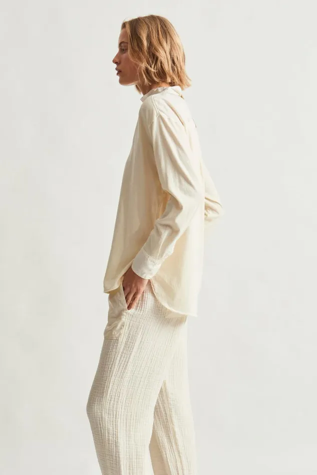 Women Dirty White Igbo Top Raquel Allegra Tops
