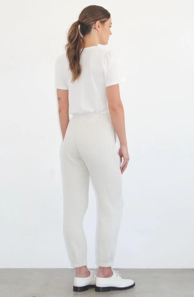 Women Dirty White Tracker Pant Raquel Allegra Bottoms