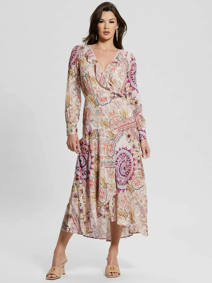 Women Dresses and Jumpsuits GUESS Monique Printed Dress Carousel Print