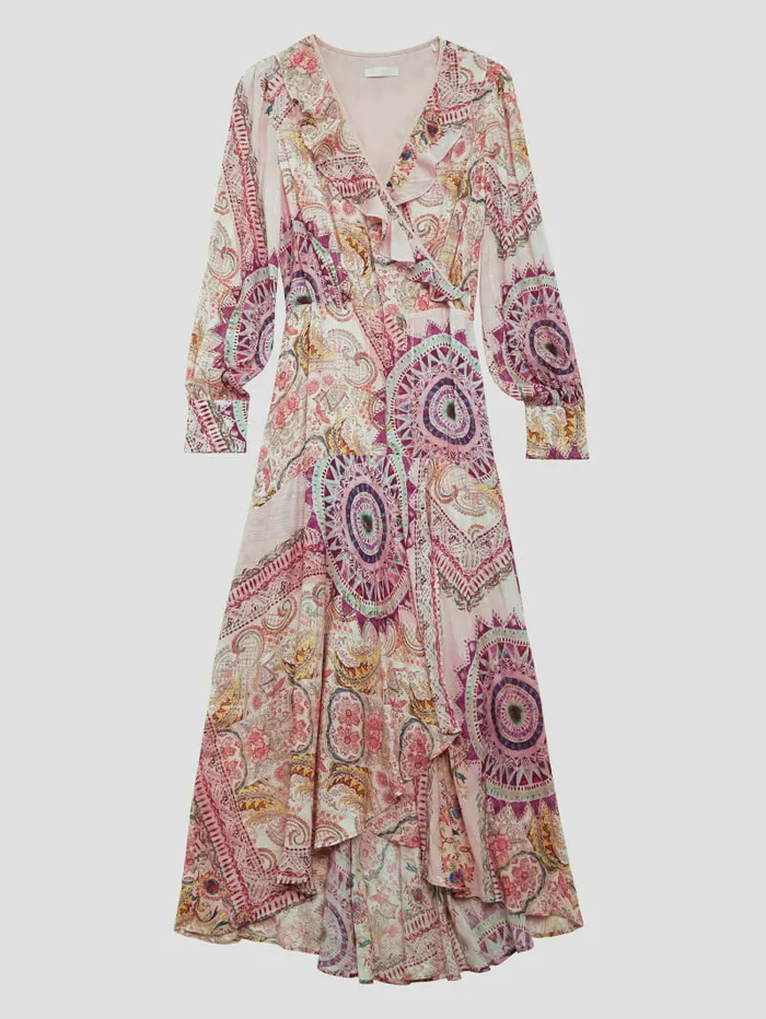 Women Dresses and Jumpsuits GUESS Monique Printed Dress Carousel Print Women Dresses and Jumpsuits GUESS Monique Printed Dress Carousel Print