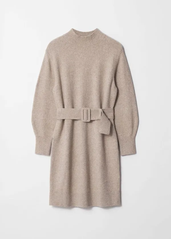 Women Dresses and Other Stories Belted Jumper Dress Caramel