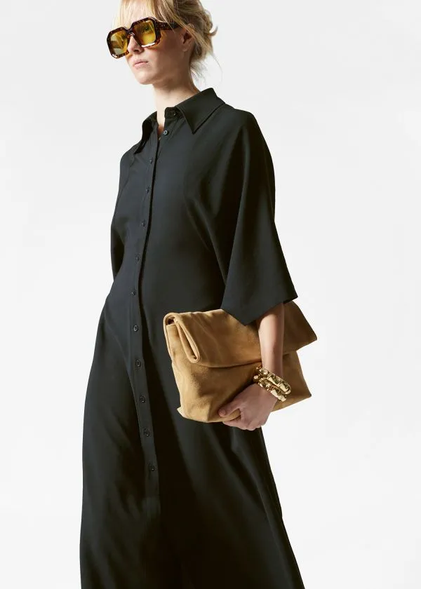 Women Dresses and Other Stories Midi Shirt Dress Black