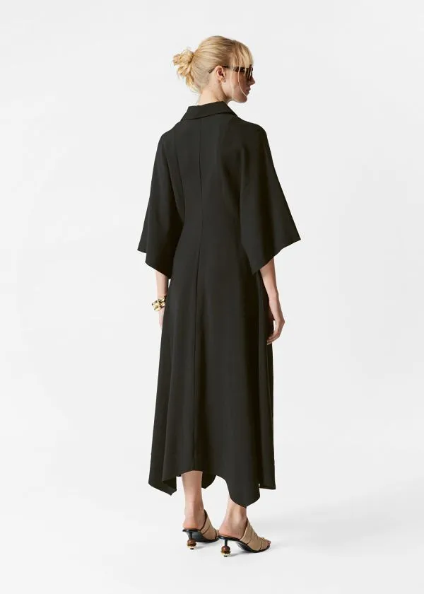 Women Dresses and Other Stories Midi Shirt Dress Black