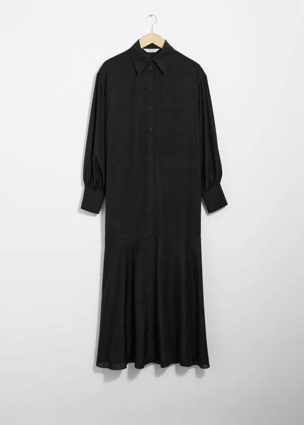 Women Dresses and Other Stories Shirt Maxi Dress Black