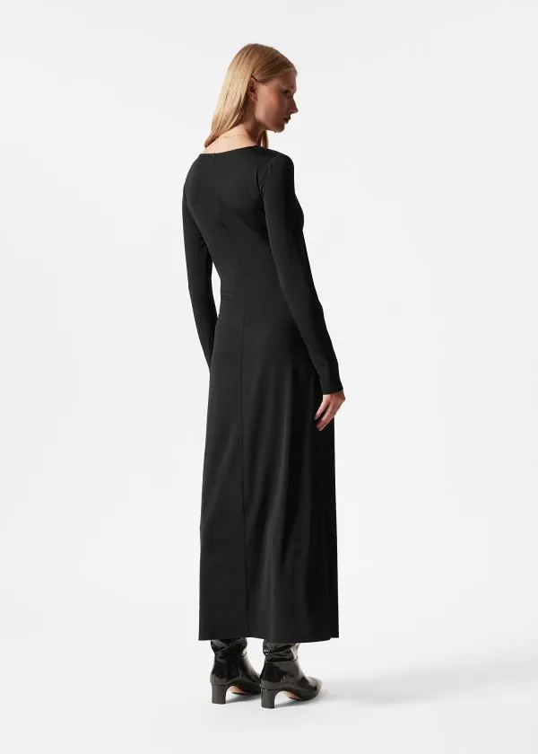 Women Dresses and Other Stories Twisted VNeck Maxi Dress Black