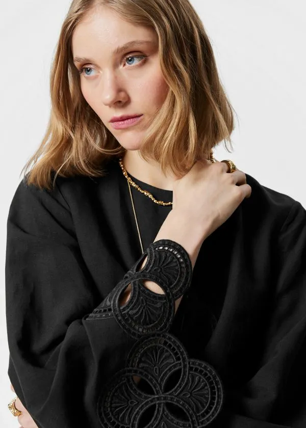 Women Dresses and Other Stories WideSleeve Mini Dress Black