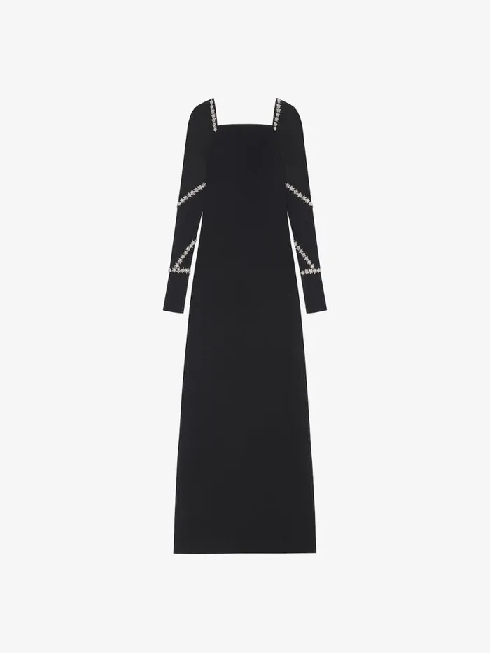 Women Dresses Givenchy Evening Dress With Crystal Details Black