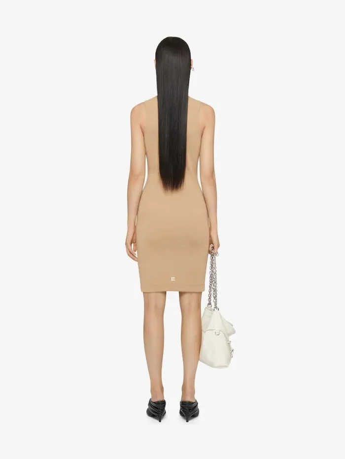 Women Dresses Givenchy GIVENCHY Archetype Tank Dress In Jersey Beige Cappuccino