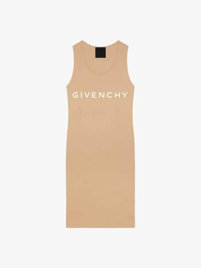 Women Dresses Givenchy GIVENCHY Archetype Tank Dress In Jersey Beige Cappuccino