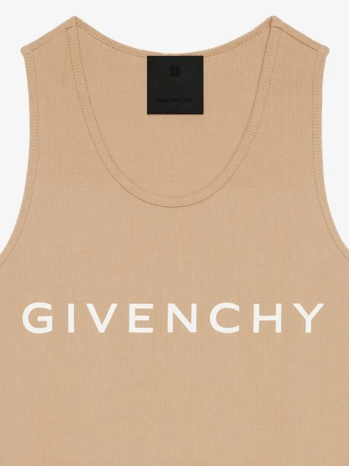 Women Dresses Givenchy GIVENCHY Archetype Tank Dress In Jersey Beige Cappuccino