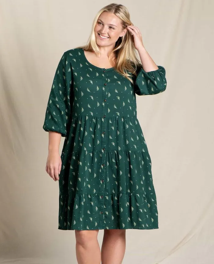 Women Dresses Toad and Co Manzana Tiered Long Sleeve Dress Starshine Print