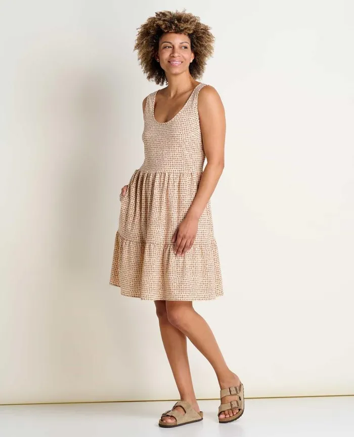 Women Dresses Toad and Co Sunkissed Sunsana Dress Barley Texture Print