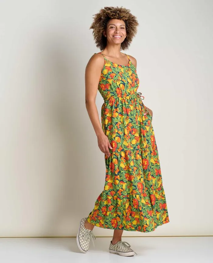 Women Dresses Toad and Co Sunkissed Tiered Sleeveless Dress Midnight Fruit Print Women Dresses Toad and Co Sunkissed Tiered Sleeveless Dress Midnight Fruit Print