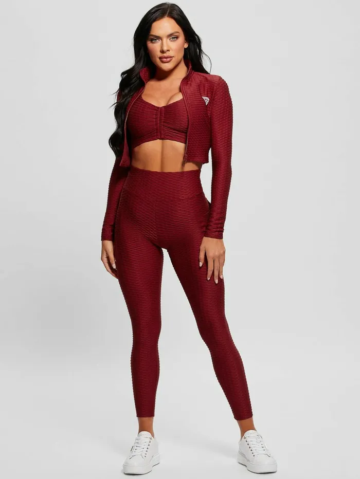 Women Eco Delma Active Zip Jacket Autumn Spice Activewear GUESS Women Eco Delma Active Zip Jacket Autumn Spice Activewear GUESS