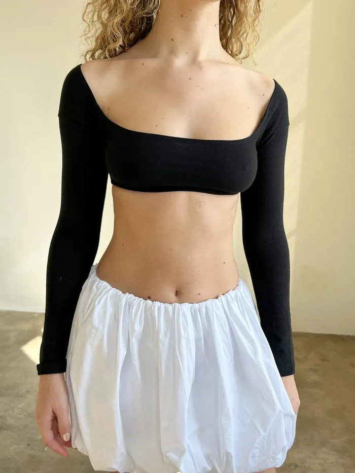 Women El Tigre Chiquito Crop Top Black Lisa Says Gah Tops