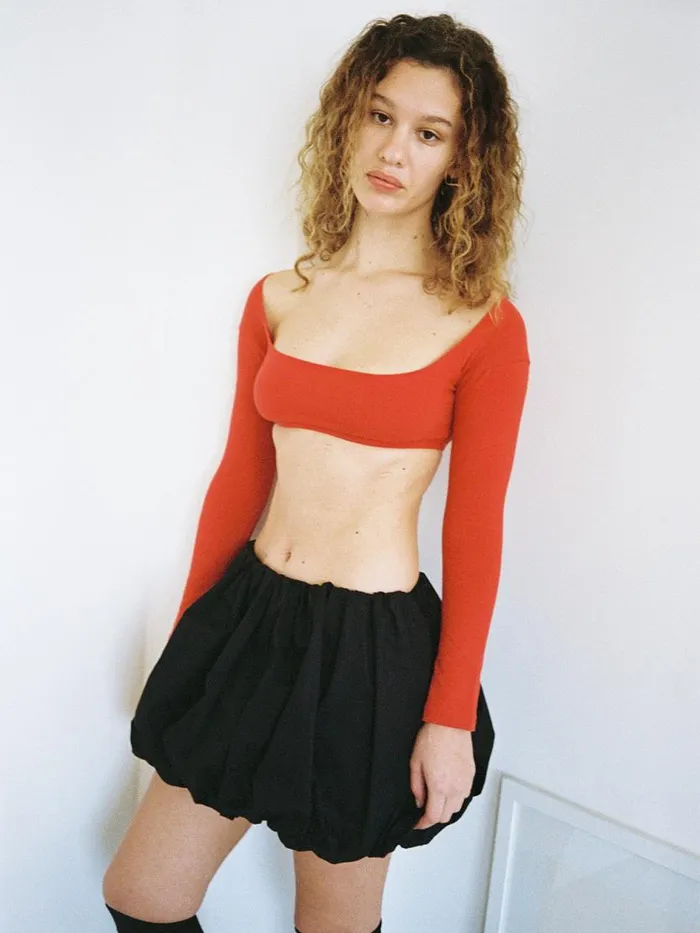 Women El Tigre Chiquito Crop Top Tomate Lisa Says Gah Sleeveless Tops