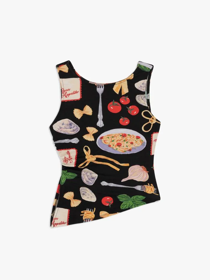 Women Erin Tank Buon Appetito Black Lisa Says Gah Sleeveless Tops