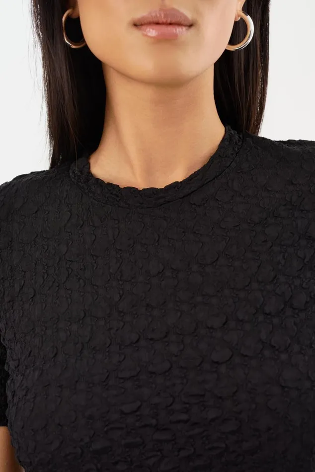Women ESTIR Crew Neck TShirt Black LAMARQUE Tops Women ESTIR Crew Neck TShirt Black LAMARQUE Tops