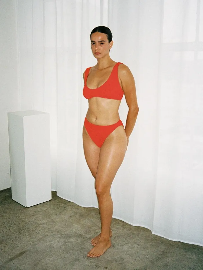 Women Eva Standard Waist Two Piece Pimento Lisa Says Gah Swim