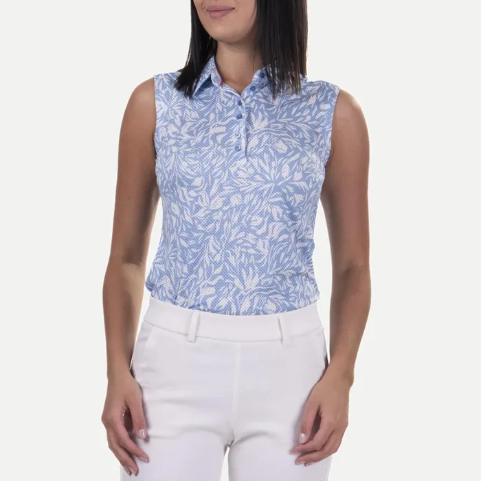 Women Eve Polo SL Calm Bluewhite KJUS Polos