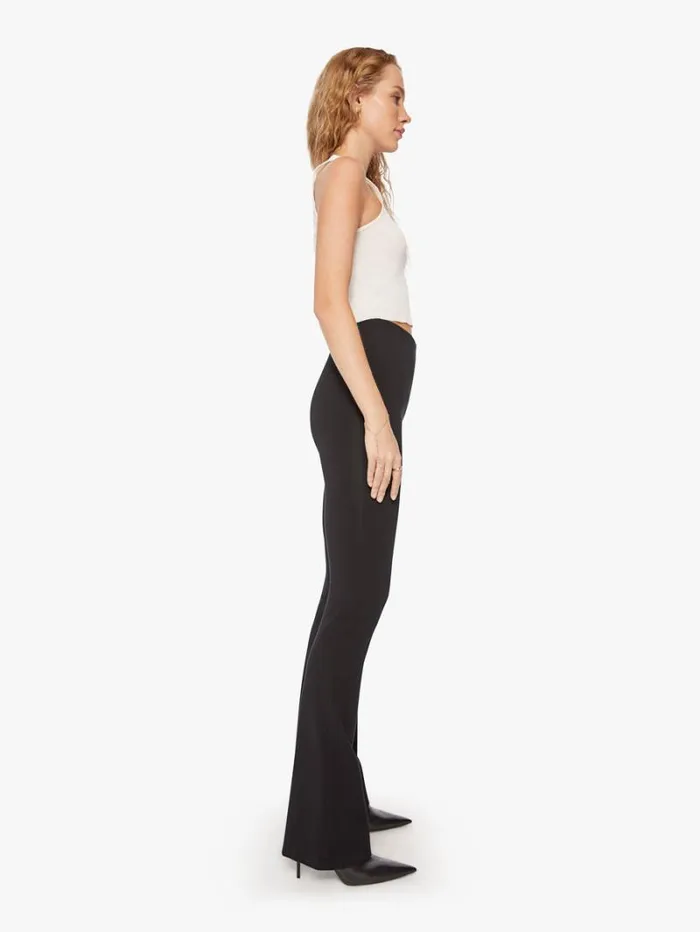 Women Flare Mother Denim Micro Flare Black