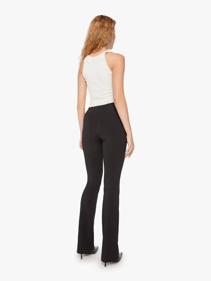 Women Flare Mother Denim Micro Flare Black