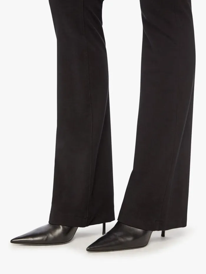 Women Flare Mother Denim Micro Flare Black