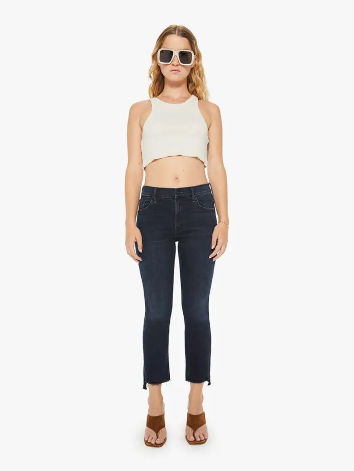 Women Flare Mother Denim Petites The Lil039 Insider Crop Step Fray Wash Night In Venice Women Flare Mother Denim Petites The Lil039 Insider Crop Step Fray Wash Night In Venice