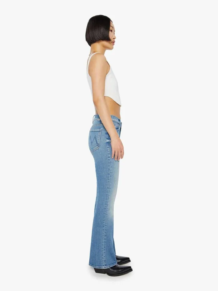 Women Flare Mother Denim Petites The Lil039 Outsider Sneak Wash Flag Me Down