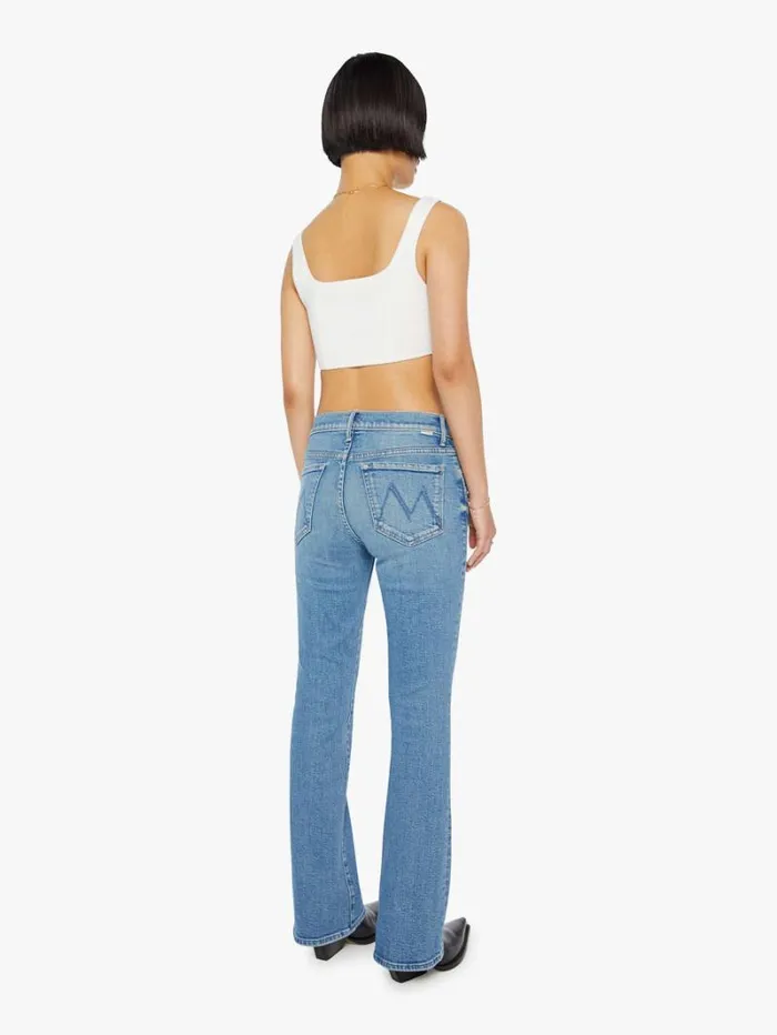 Women Flare Mother Denim Petites The Lil039 Outsider Sneak Wash Flag Me Down