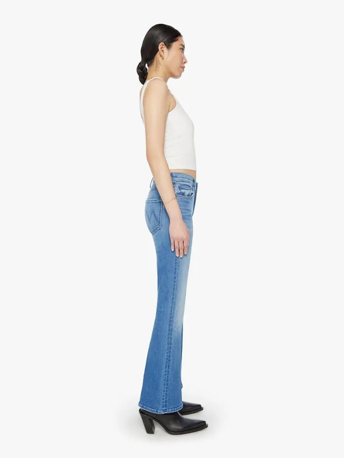 Women Flare Mother Denim The Weekender Wash Layover