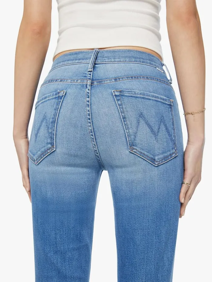 Women Flare Mother Denim The Weekender Wash Layover