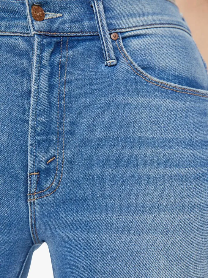Women Flare Mother Denim The Weekender Wash Layover