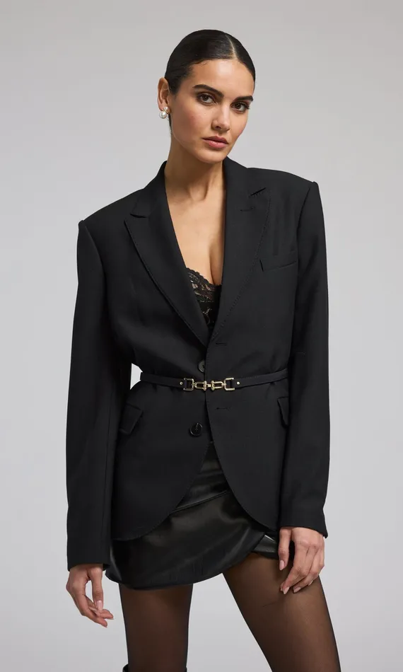 Women Generation Love Clothing Blazers and Jackets Martine Suiting Blazer Black