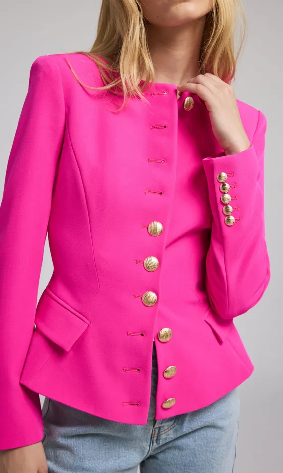 Women Generation Love Clothing Blazers and Jackets Ophelia Crepe Blazer Magenta Women Generation Love Clothing Blazers and Jackets Ophelia Crepe Blazer Magenta