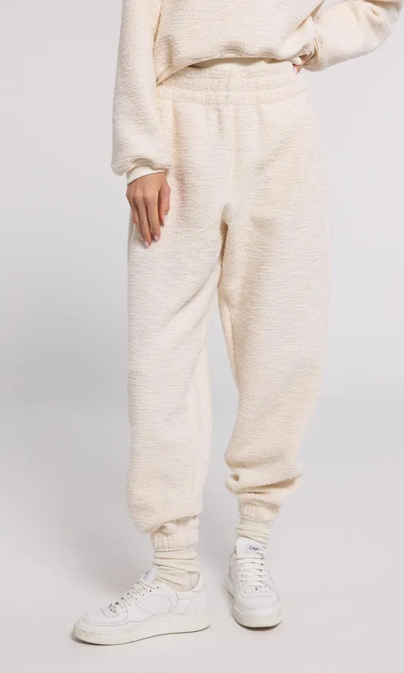 Women Generation Love Clothing Pants Rena Tweed Jogger Cream