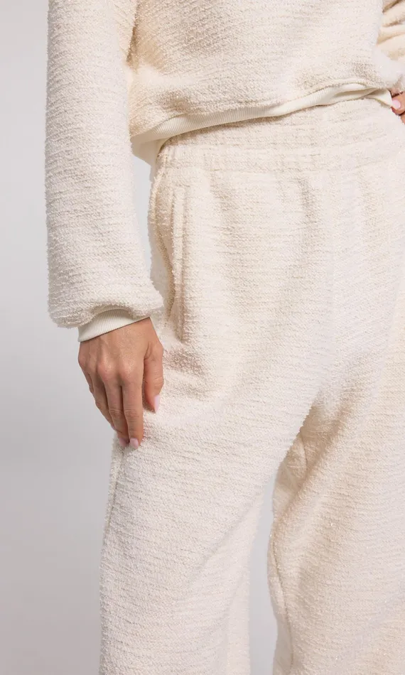 Women Generation Love Clothing Pants Rena Tweed Jogger Cream