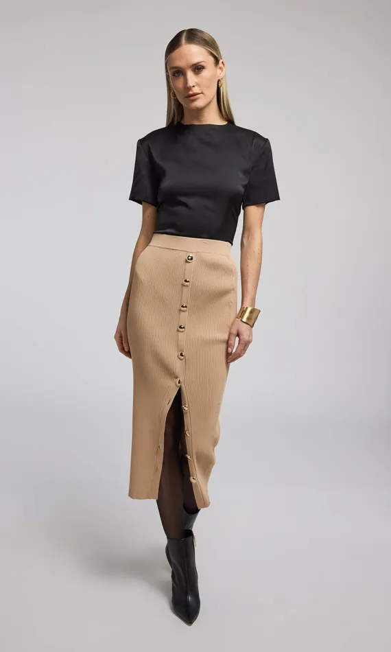 Women Generation Love Clothing Skirts Addie Rib Skirt Camel