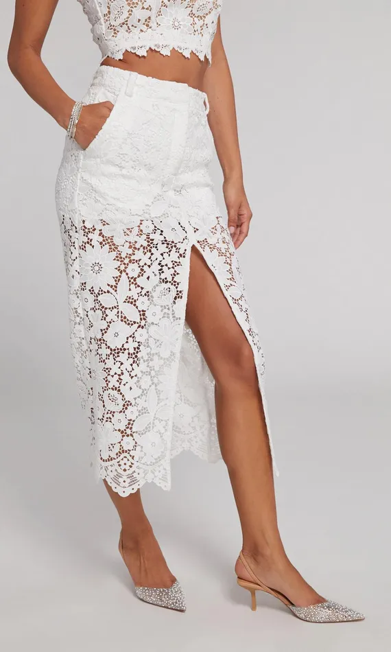 Women Generation Love Clothing Skirts Medina Lace Skirt White