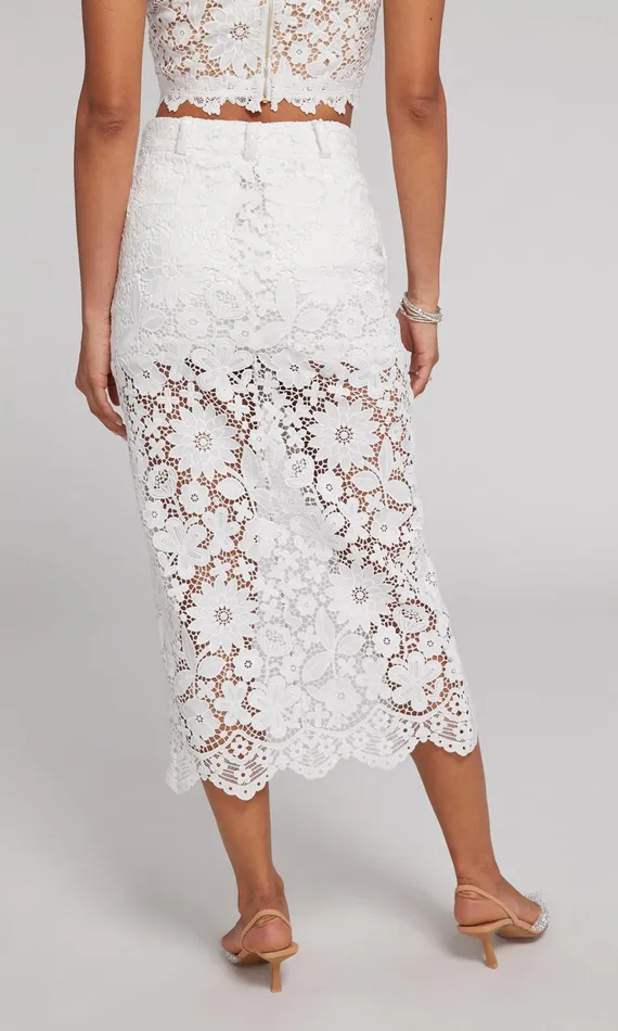 Women Generation Love Clothing Skirts Medina Lace Skirt White