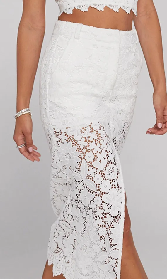 Women Generation Love Clothing Skirts Medina Lace Skirt White