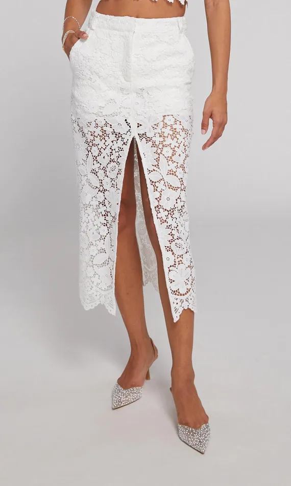 Women Generation Love Clothing Skirts Medina Lace Skirt White