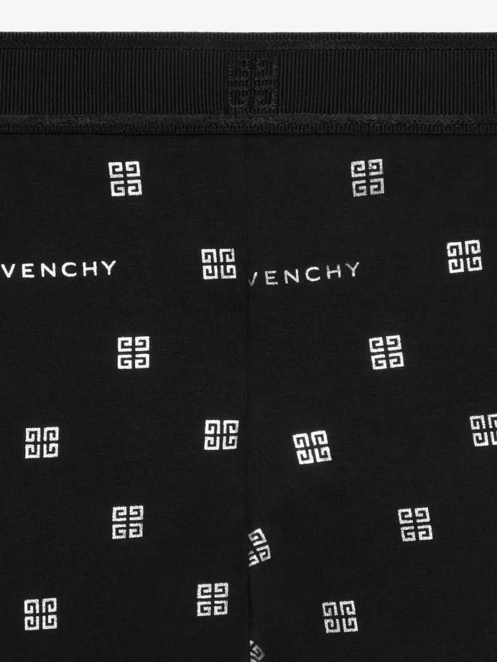 Women Girl 4 To 12 Years Givenchy Leggings In GIVENCHY 4G Jersey Blacksilvery