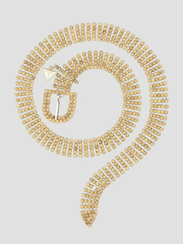Women Gold Strass Belt Gold Belts GUESS
