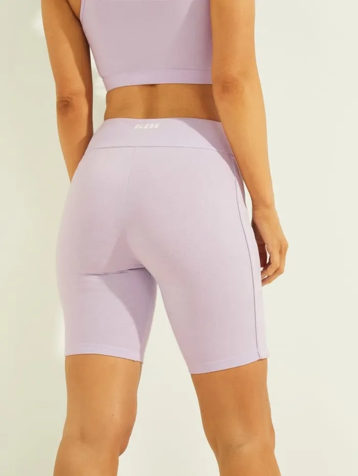 Women GUESS Eco Doreen Biker Shorts Wisteria Petal Activewear Women GUESS Eco Doreen Biker Shorts Wisteria Petal Activewear