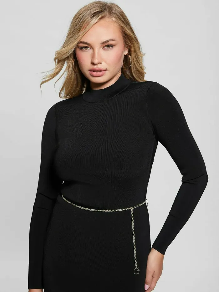 Women GUESS Mariah OpenBack Dress Black Dresses and Jumpsuits