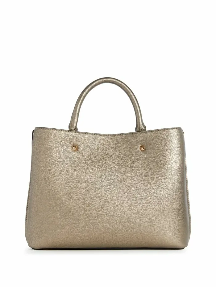 Women GUESS Meridian Girlfriend Satchel Pewter Handbags Women GUESS Meridian Girlfriend Satchel Pewter Handbags