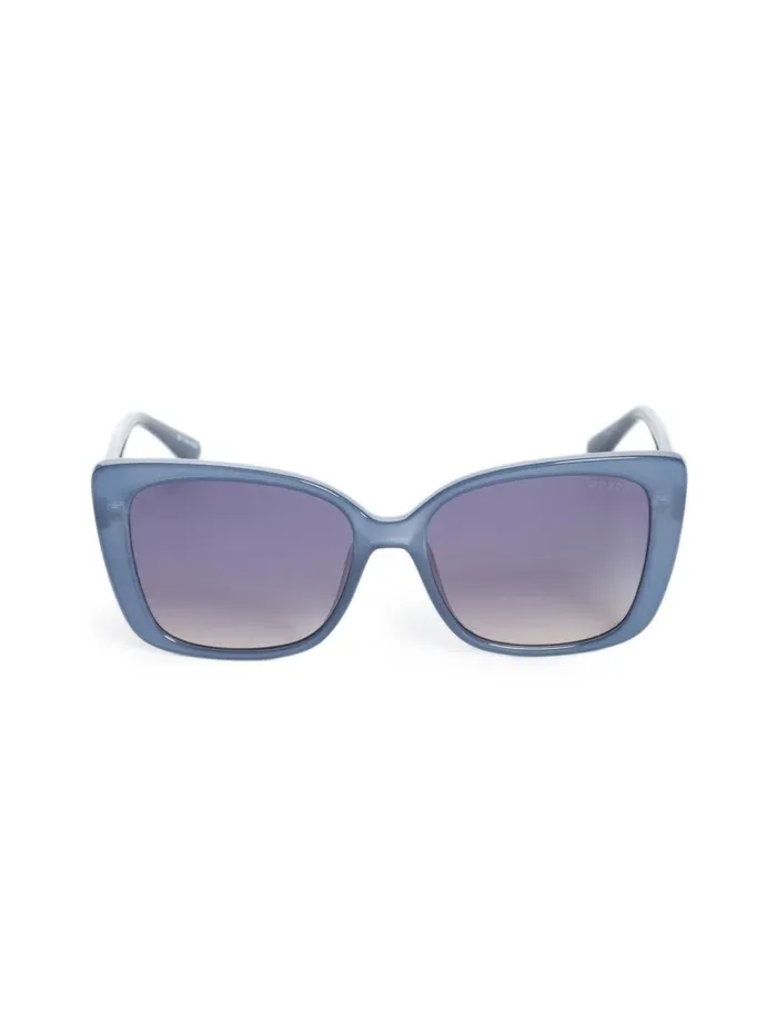 Women GUESS Scarlett Square Sunglasses Grey Sunglasses